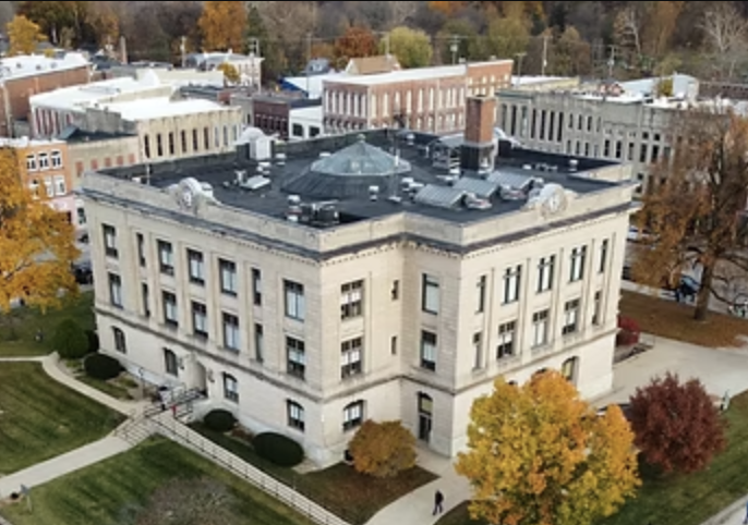 Delphi, Carroll County, Indiana Courthouse