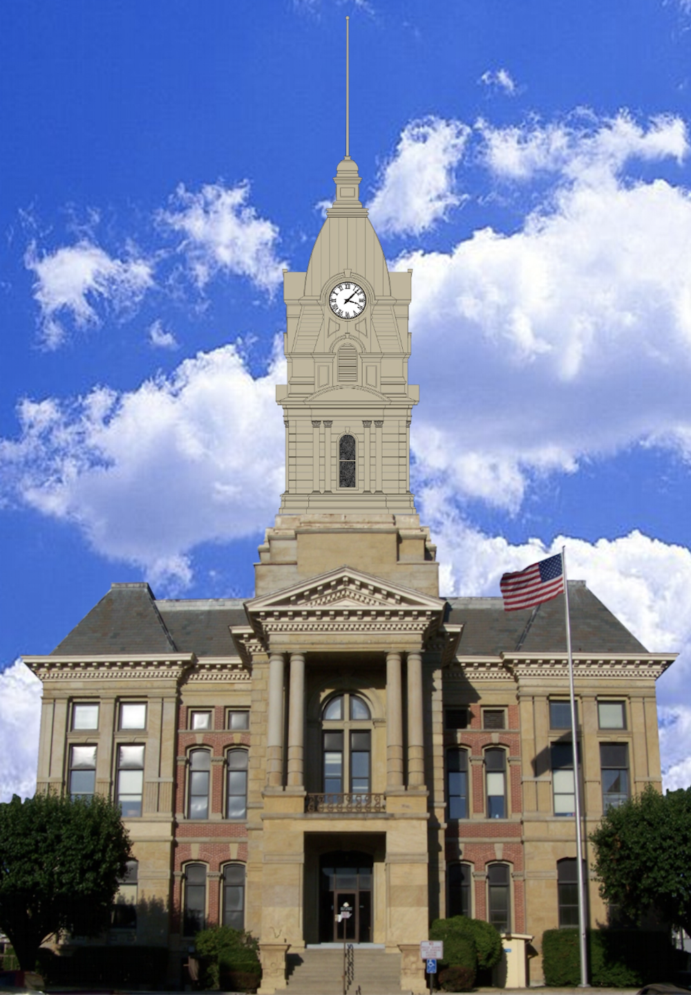 Crawfordsville, Montgomery County, Indiana Courthouse